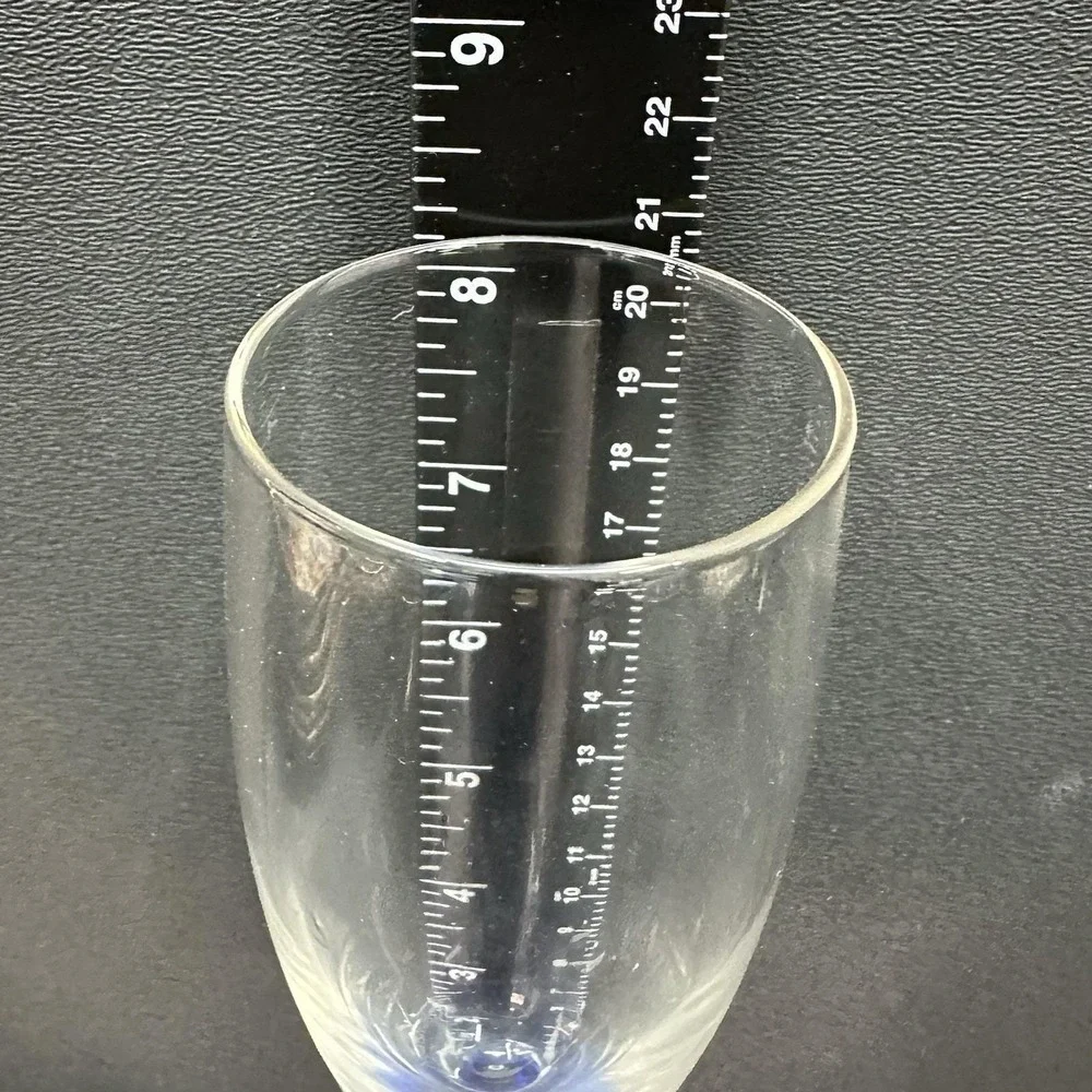 Cristal d'Arques-Durand Angelique Cobalt Blue Twisted Stem Champagne‎ Flute
